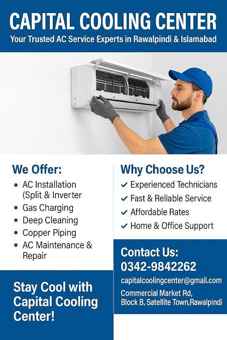 Air conditioning technician inspecting an indoor unit